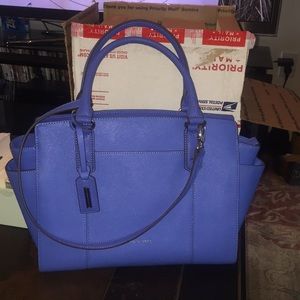 Tignanello genuine leather beautiful blue tote